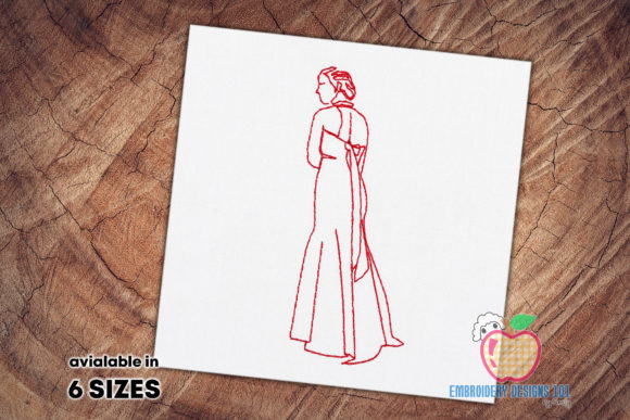 A Woman in a Beautiful Dress