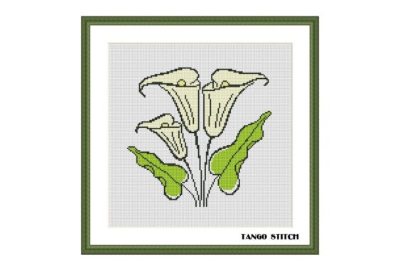Calla Simple Flower Cross Stitch Pattern