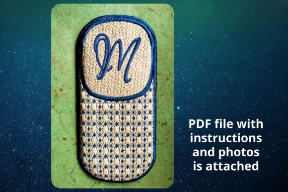 Eye-catching Eyeglass Case Letter M