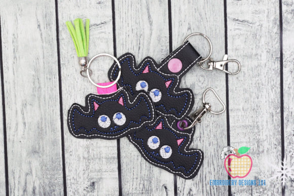 Halloween Bat ITH Key Fob