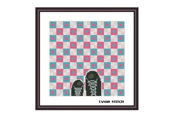 Mosaic Floor Cross Stitch Optical