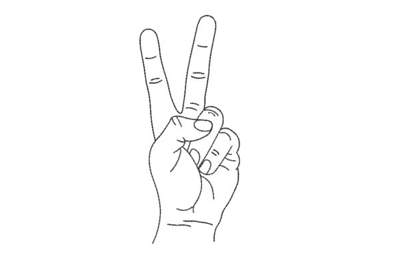 Peace Fingers Sign