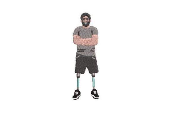 Person with Prosthetic Legs